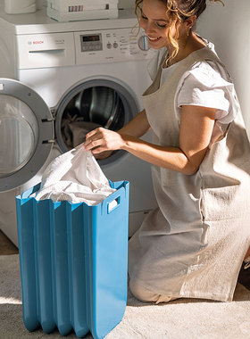 guzzini意大利进口脏衣篮家用脏衣篓可折叠脏衣服可挂收纳筐方形