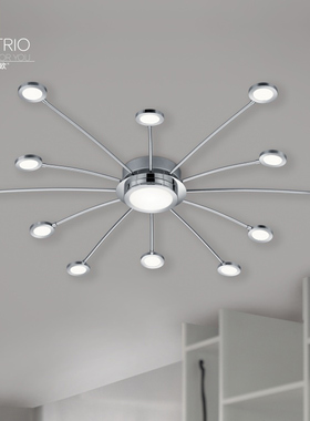 德国翠欧TRIO客厅灯2021年新款bodrum北欧艺术造型大气护眼吸顶灯