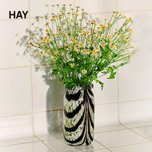 手工制作彩色玻璃花瓶 HAY Splash Vase 饰花器 插花摆件装