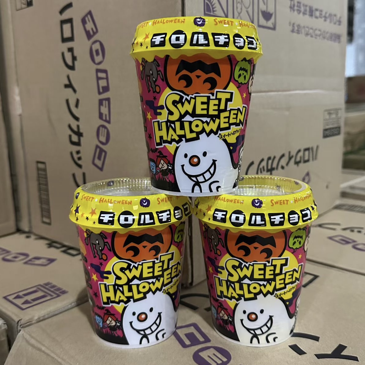 万圣节限定！日本进口什锦巧克力万圣节糖果杯装送女友网红动漫