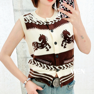 刺绣马甲背心设计感小众上衣 2026新款 WEN买手店 AVVENN