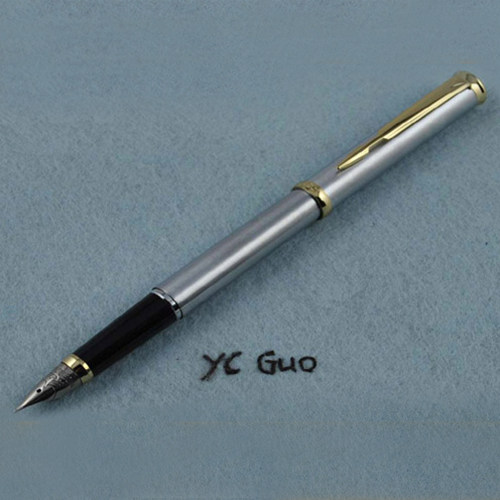 正品永生全钢金夹322中包尖353大包尖2001明尖书写练字吸墨钢笔