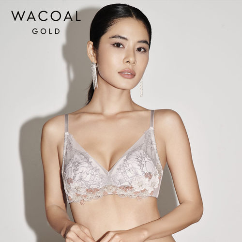 华歌尔Wacoal 金标糯糯air软钢圈浪漫蕾丝文胸内衣女WB11C6
