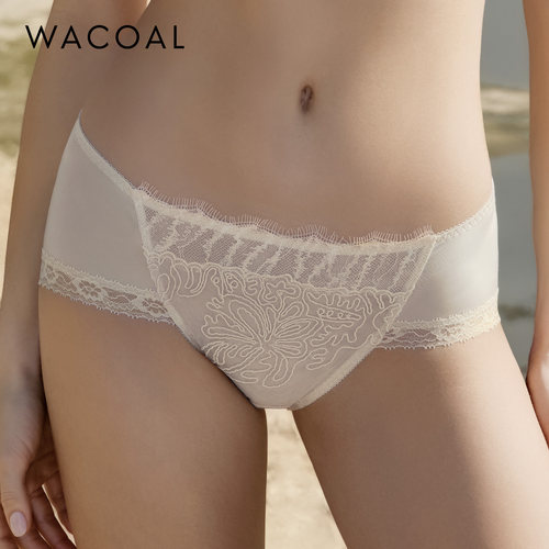 华歌尔Wacoal 蕾丝中腰三角裤内裤内衣女 WP32G5