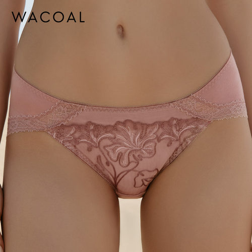 华歌尔Wacoal 华丽蕾丝中低腰三角裤内裤内衣女 WP32F5