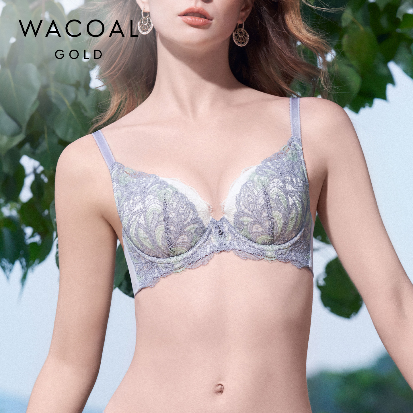 华歌尔Wacoal金标聚拢饱满轻薄精美优雅浪漫文胸WB3303