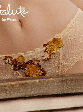 Salute莎露特 奢华蕾丝刺绣中低腰平角内裤内衣女 LP2114