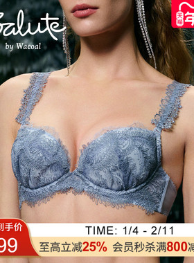 Salute莎露特 奢华刺绣蕾丝聚拢立体文胸罩内衣女 LB3143