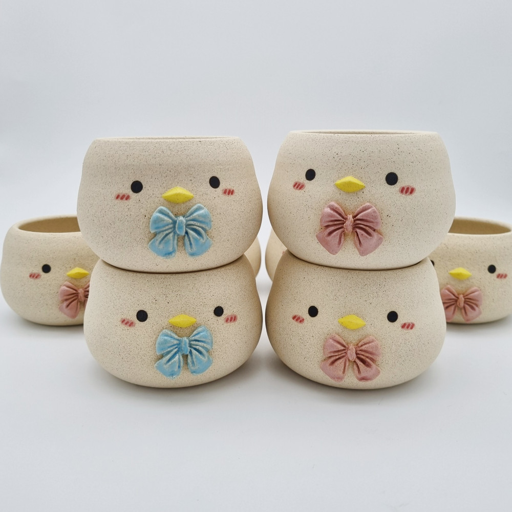 陶土韩国花盆纯手工TeeUM