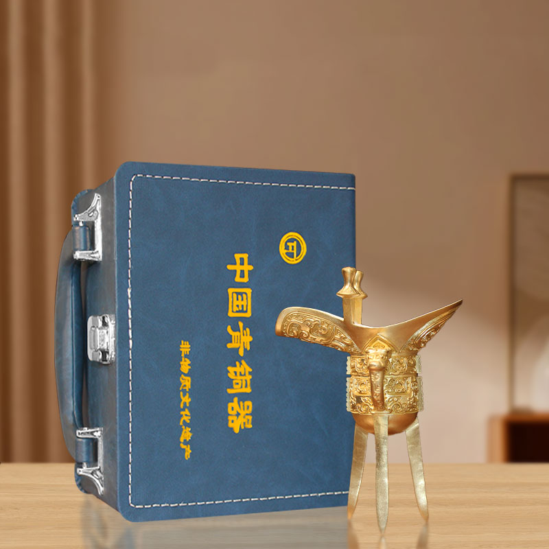 纯铜酒爵摆件可饮用尊爵