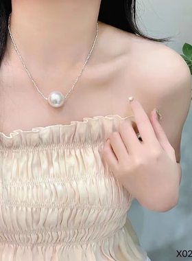 小众法式复古简约珍珠项链女时尚高级感锁骨链日常通勤颈链2025年