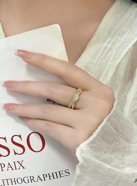 小众时尚个性戒指女冷淡风简约日常通勤高级感食指指环2025年新款