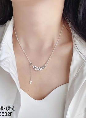 2025年新款五帝钱S925纯银项链女轻奢时尚锁骨链小众高级感颈链
