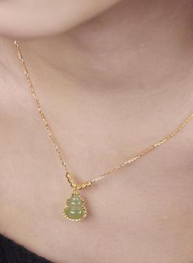 S925纯银新中式葫芦项链女