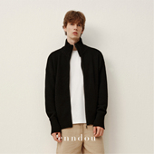 enndou男装 外套 男女同款 2025秋冬新款 100%山羊绒拉链针织休闲开衫