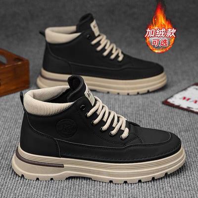 马丁靴男款高帮冬季新款英伦风