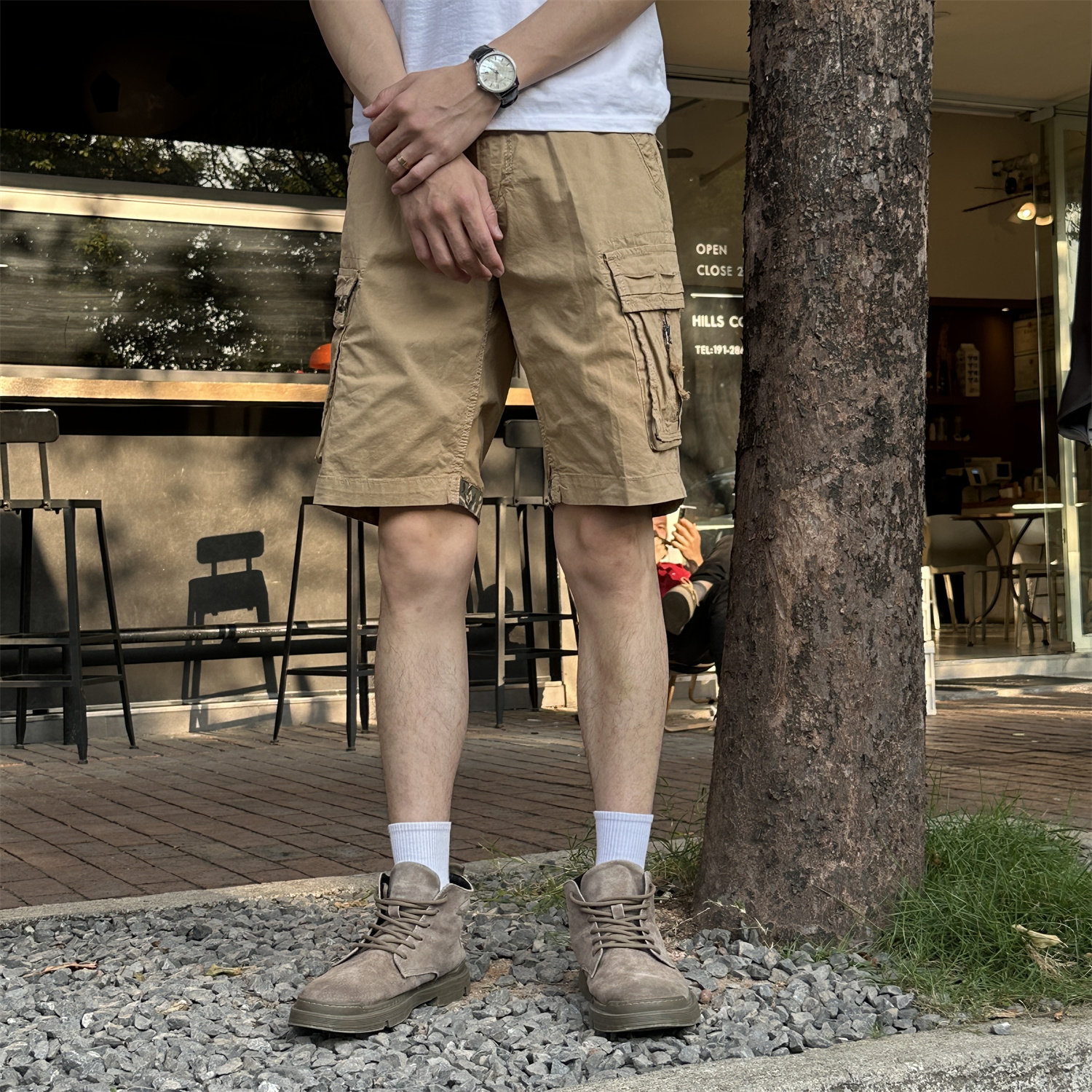 五分裤中裤5分半截裤2026年男款夏季薄款美式工装短裤男士宽松