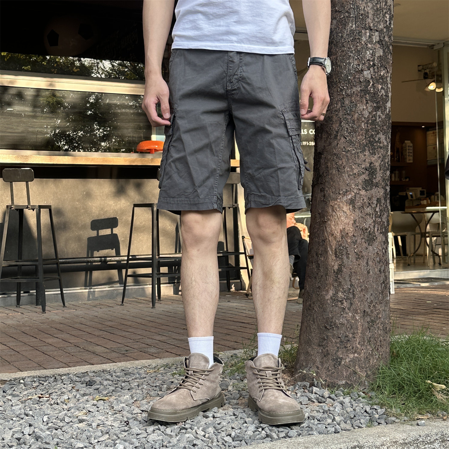 五分裤中裤5分半截裤2026年男款夏季薄款美式潮牌工装短裤休闲裤