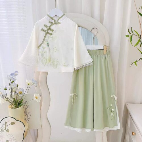 NEXTJANSO女童夏季汉服套装