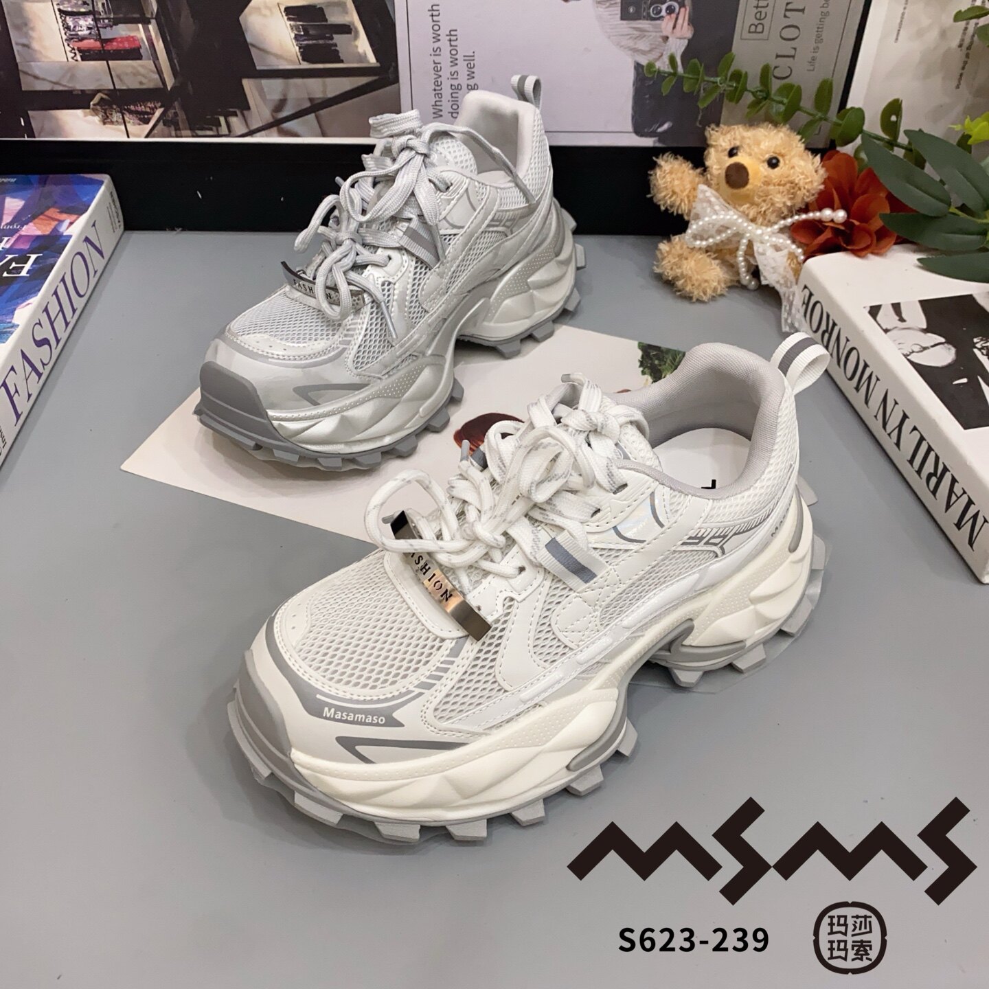 623-239玛莎玛索2026春夏季新款厚底增高女款运动鞋休闲鞋