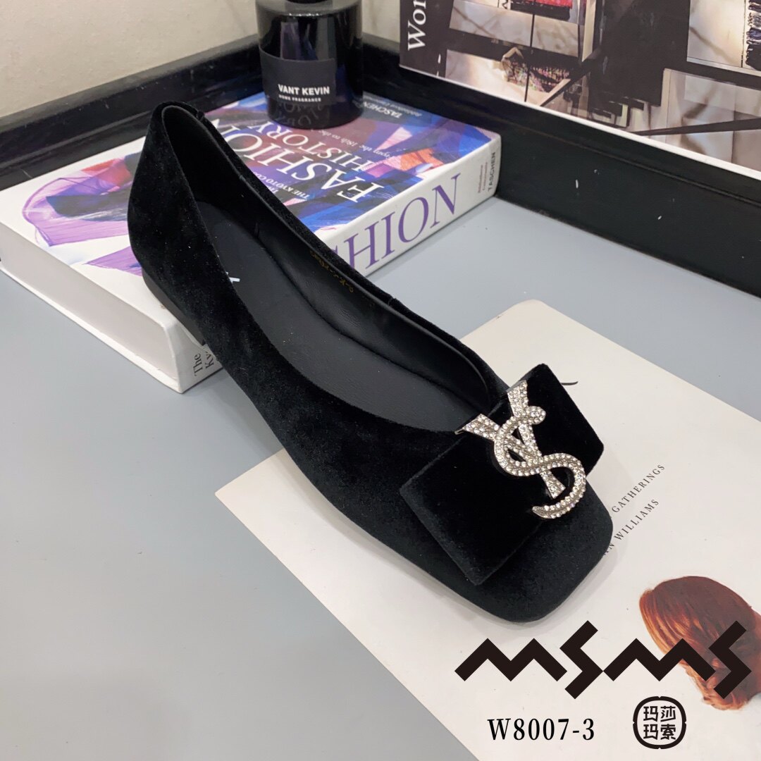 8007-3玛莎玛索2026夏季新款女款乐福鞋女鞋平底单鞋