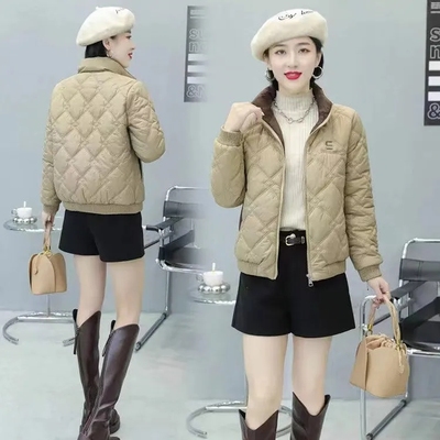 高档轻薄羽绒棉服女秋冬外套