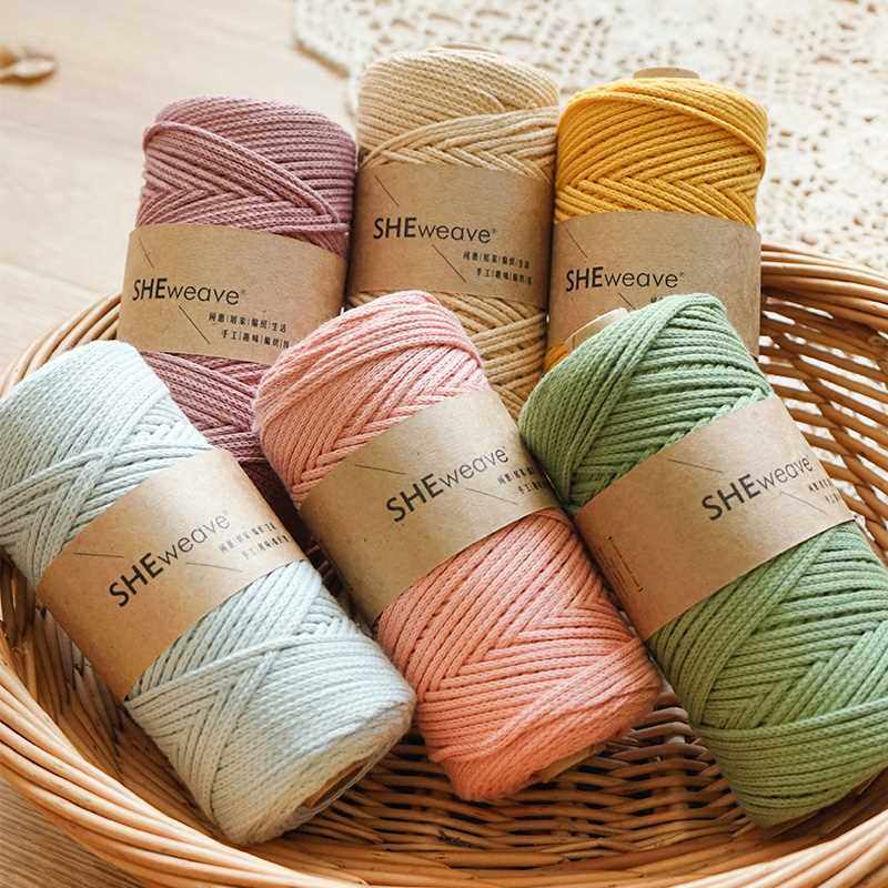 闲惠织物有爱纯棉圆股空心线纱线棉线手工编织线钩针钩包包专用线