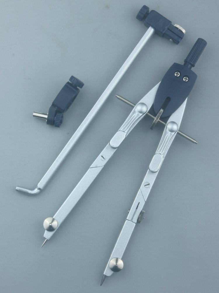 专业绘图圆规精 确微调可装笔/配加长臂带快捷键可画大圆直接装笔