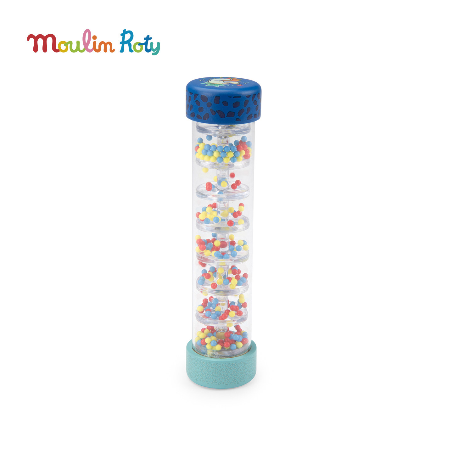 法国moulinroty茉兰若缇幼儿雨声棒抓握音乐启蒙安抚益智玩具礼物