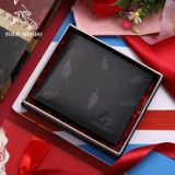 Короткий кожаный бумажник, из натуральной кожи, подарок на день рождения