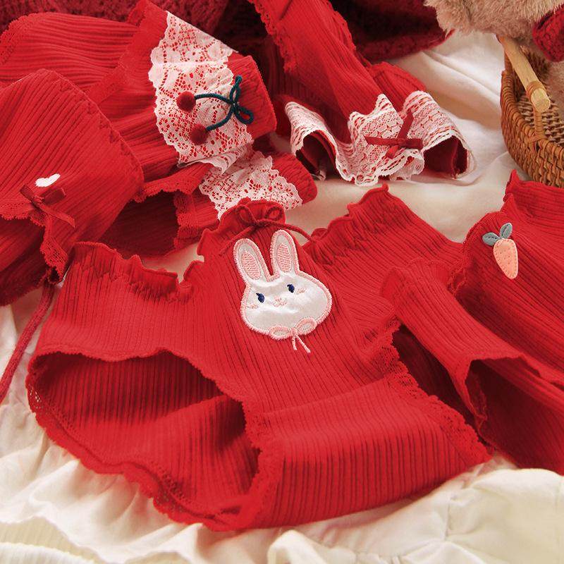 女童纯棉内裤本命年红色100%全棉档中大童三角裤12-15岁女孩短裤,女士内衣/男士内衣/家居服,女三角裤,淘宝优惠券,粉丝福利购,淘宝优惠卷