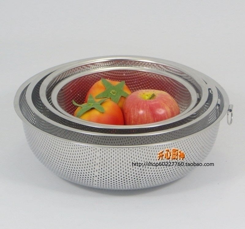 出口304不锈钢沥水篮洗菜盆漏盆家用淘米器筛滤水盆果蔬篮子,餐饮具,果盆/果盘/果篮,淘宝优惠券,粉丝福利购,淘宝优惠卷