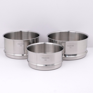 德国出口18/10不锈钢无耳蒸笼蒸屉蒸格蒸架家用16-18-20-32cm