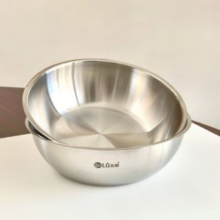 10不锈钢22cm搅拌盆料理盆和面盆盛汤盆家用多功能盆 德纳斯18