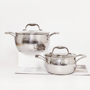 维乐仕18/10不锈钢汤锅家用炖煮熬汤炖锅卤肉锅宝宝辅食锅16-20cm