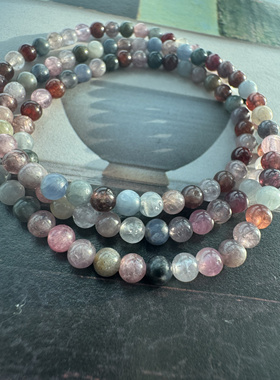 一眼万年 缅甸尖晶石4mm圆珠项链