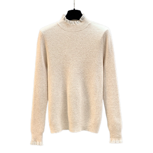 针织衫女士春秋半高领打底衫内搭秋冬洋气修身毛衣2025年新款上衣