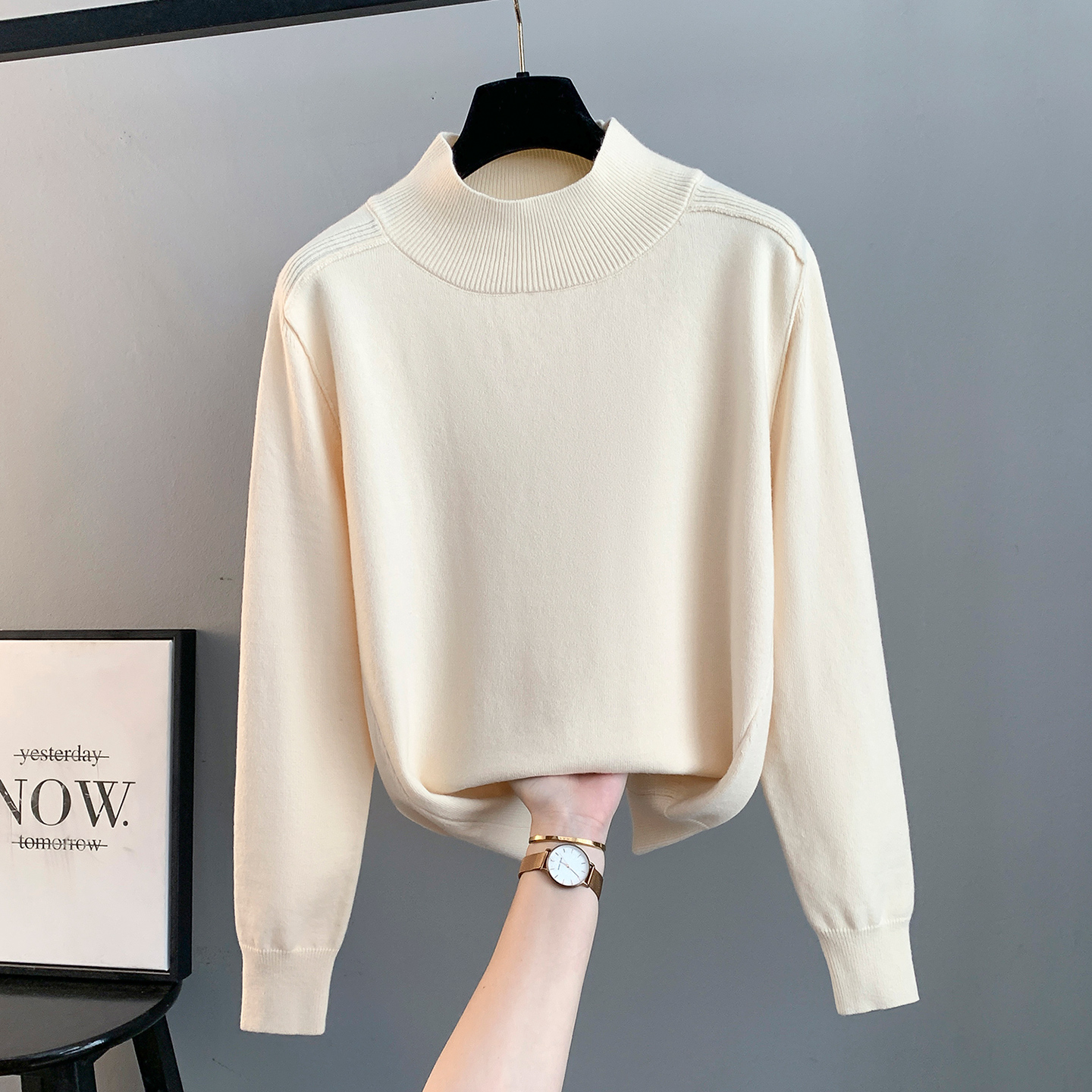 半高领打底衫女士毛衣2025新款