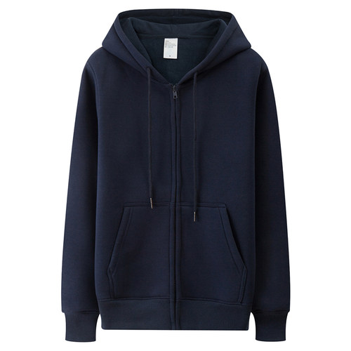 春秋卫衣男连帽开衫2026新款卫衣男上衣情侣款宽松青中年拉链开衫