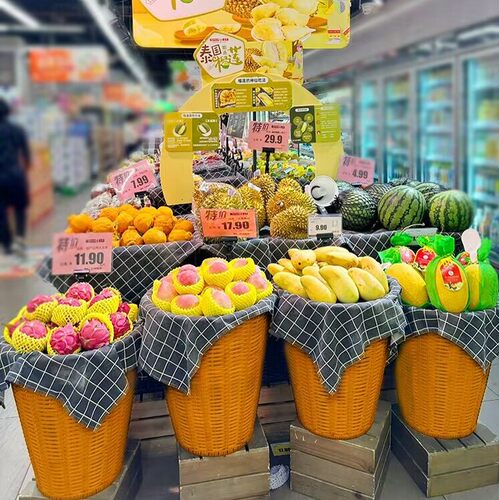 水果店果篮藤编果蔬陈列筐收纳筐
