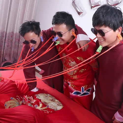 Trick Toy Wedding свадьба, клип реквизита Groom Brothers Group, соединяющий клип для семейной игры.