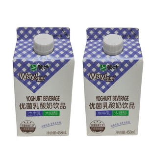 蒙牛优菌乳酸奶饮品生牛乳木糖醇458ml 12瓶原味酸牛奶饮料早餐奶