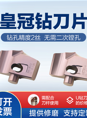 皇冠钻刀杆刀片硬质合金剑齿钻头数控钨钢修磨内冷深孔暴力钻刀粒