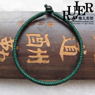 补木补金补土补火补水藏式九乘护身金刚结手链绿色手绳HS133