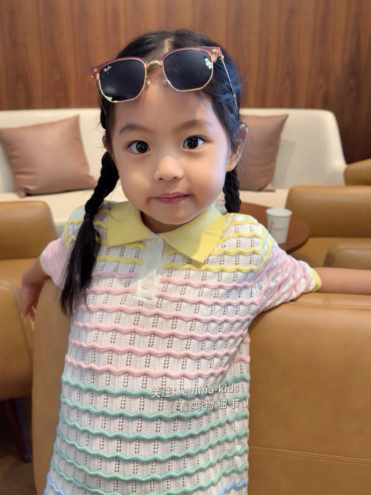 2026新款夏季女童彩虹条纹p连衣裙