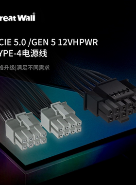 原装长城巨龙电源2000W1650DA1250DAPCIE5.016PIN4090显卡模组线