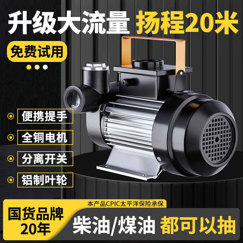 电动抽油泵12V24V220伏通用大流量直流柴油吸油神器加油机加油泵,五金/工具,电泵,淘宝优惠券,粉丝福利购,淘宝优惠卷