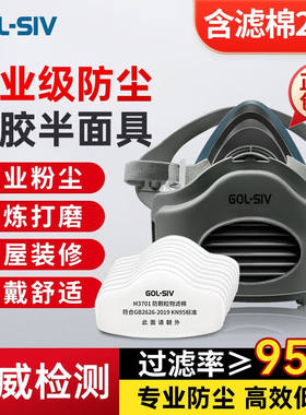 GOL-SIV防尘面具防尘口罩面罩防工业粉尘雾霾打磨装修M3200C防护