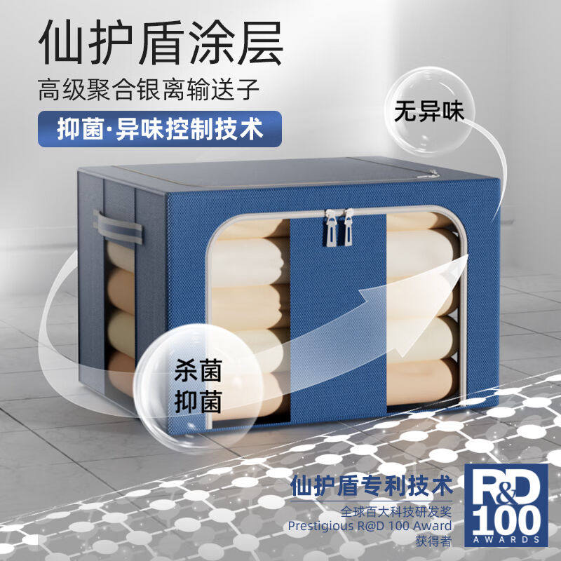 晟旎尚品收纳箱抗菌66L大号3只装衣服棉被布艺整理箱牛津布折叠储高性价比高么？
