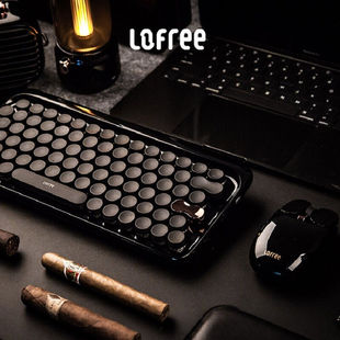 洛斐 Lofree洛斐墨金无线机械键盘鼠标套装 办公游戏复古 LOFREE